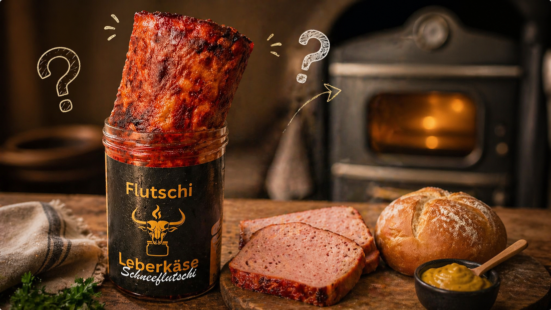 Leberkäse im Glas von Flutschi vor der Zubereitung